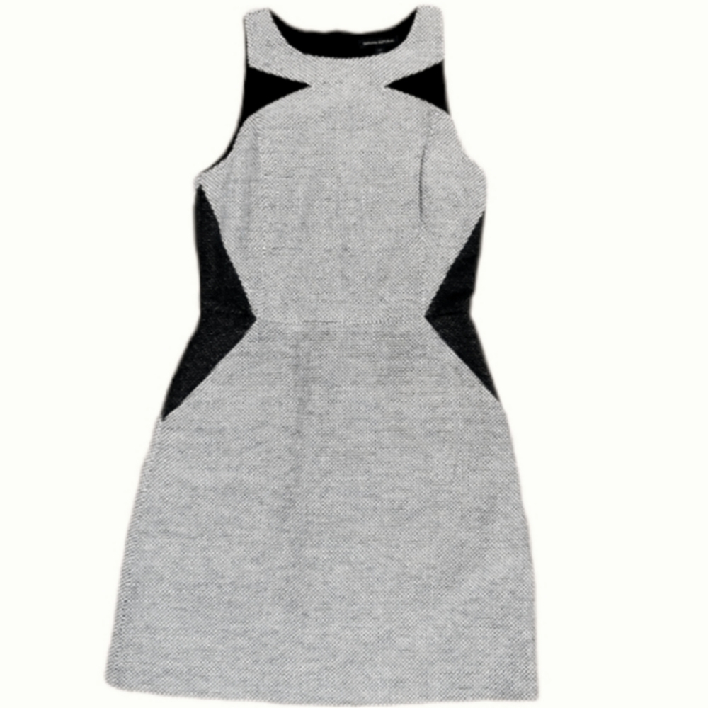 BANANA REPUBLIC | Black and White Tweed Dress Size 4